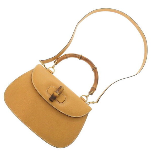 Gucci Bamboo leather yellow handbag - Picture 7 of 8